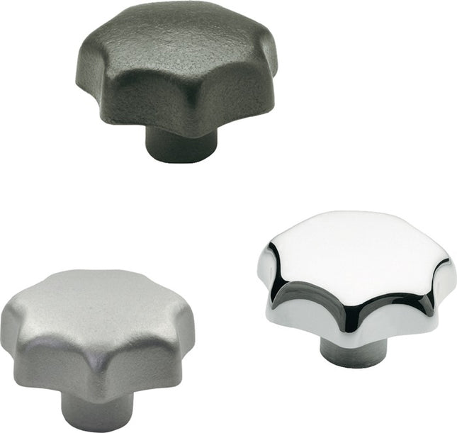 GANTER star knob DIN 6336 with threaded bush ( 4601000858 )