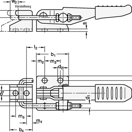 GANTER GN 851 steel ( 4601001910 ) fastener tensioner