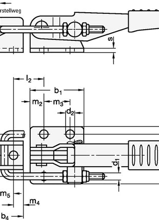 GANTER GN 851 steel ( 4601001914 ) fastener tensioner