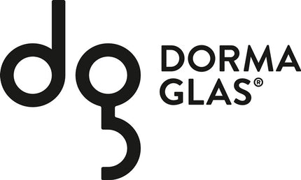 Coppia di maniglie per porte in vetro DORMA-GLAS di forma rotonda in metallo leggero anodizzato argento ( 3000254517 )
