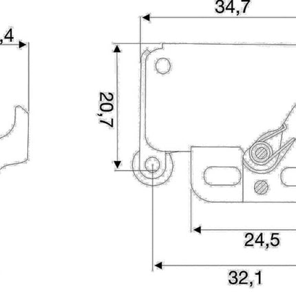 BMB molla di arresto ML in acciaio nichelato ( 3000271718 )