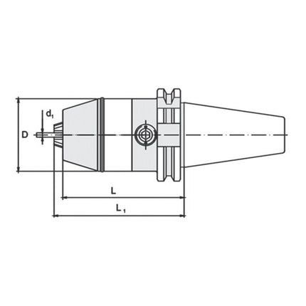 Portabrocas rápido NC WTE DIN 69871A Sujeción Ø 0,5-13 mm ( 4000832395 )