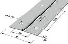 PG rod hinge Hinge width open 32 mm Material thickness 0.7 mm ( 3000272021 )