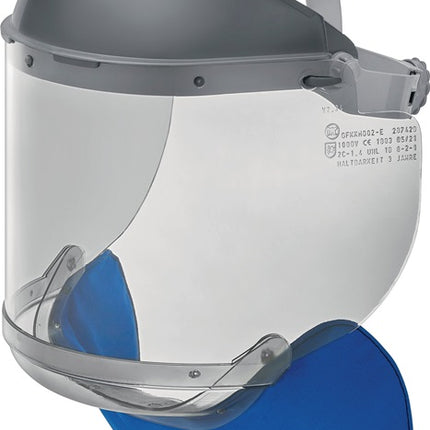 ASCHUA Pantalla facial de electricista GFKKH002-E PC, gris ( 4701030130 )