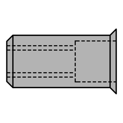 Dado per rivetto cieco GESIPA Gambo del rivetto d x l 9 x 15,5 mm M6 ( 4000813791 )