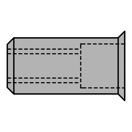 GESIPA Blindnietmutter Nietschaft d x l 9 x 15,5 mm M6 ( 4000813791 )