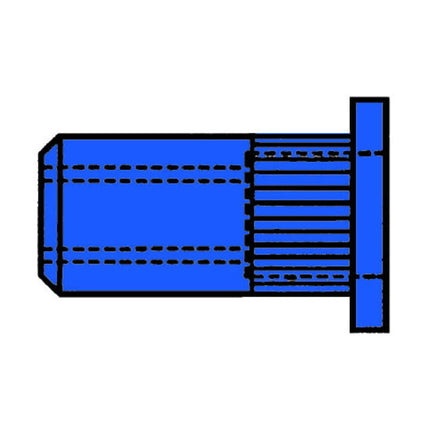 Dado per rivetto cieco GESIPA Gambo del rivetto d x l 7 x 11,5 mm M5 ( 4000813528 )