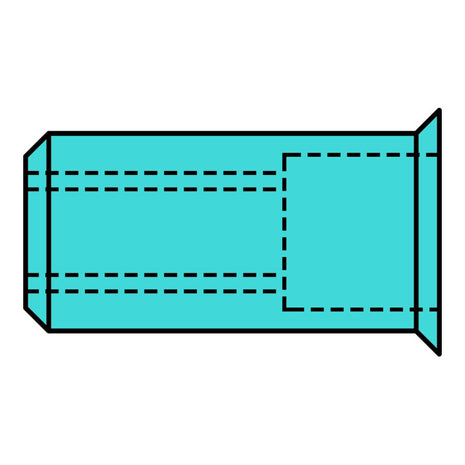 GESIPA Blindnietmutter Nietschaft d x l 7 x 12,5 mm M5 ( 4000813797 )