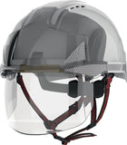 Casco de escalada industrial JSP EVO(R) VISTAshield(R) Dualswitch(TM) blanco/humo ( 4000370817 )