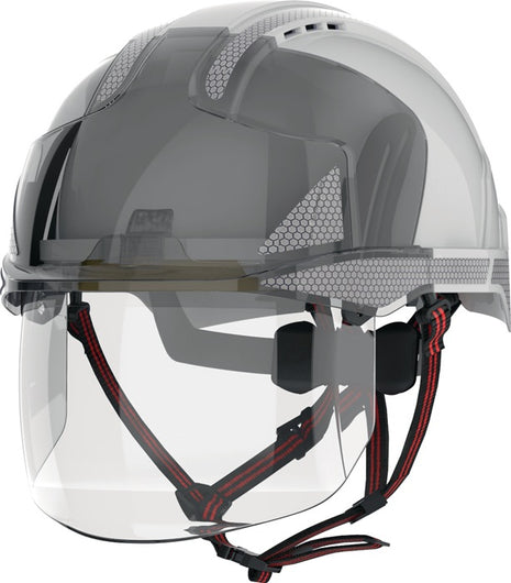 Casco de escalada industrial JSP EVO® VISTAshield® Dualswitch™ blanco/ahumado (4000370817)