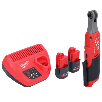 Milwaukee M12 FHIR14-252 carraca a batería 12 V 47 Nm 1/4" sin escobillas + 2x batería 2,5 Ah + cargador