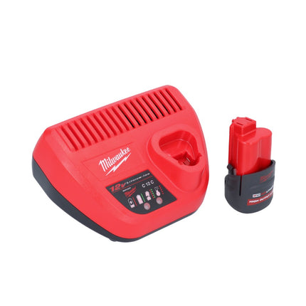 Milwaukee M12 BDC8-251C Akku Rohrreinigungsgerät 12 V + 1x Akku 2,5 Ah + Ladegerät + Spirale + Eimer
