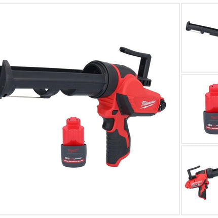 Milwaukee M12 PCG/310-251 cordless cartridge gun 12 V 310 ml + 1x battery 2.5 Ah - without charger