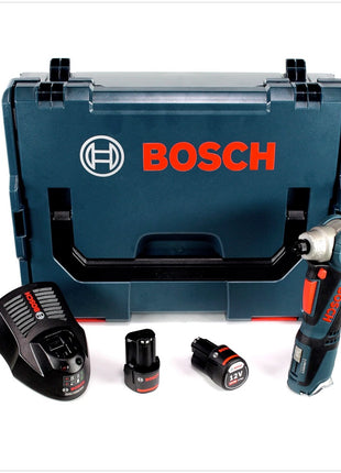 Bosch GWI 12V-5 Professional Akku Winkelschrauber in L-Boxx + 2 x GBA 12 V 2,5 Ah Akku + 1 x GAL 1230 Ladegerät - Toolbrothers