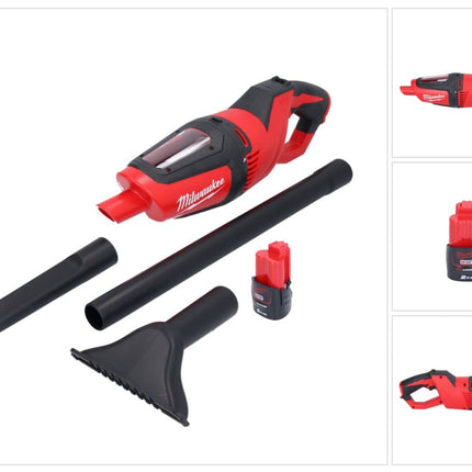 Milwaukee M12 HV-201 Akku Staubsauger 12 V + 1x Akku 2,0 Ah - ohne Ladegerät