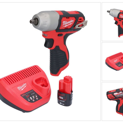Milwaukee M12 BIW38-201 avvitatore a impulsi a batteria 12 V 135 Nm 3/8" + 1x batteria ricaricabile 2,0 Ah + caricatore