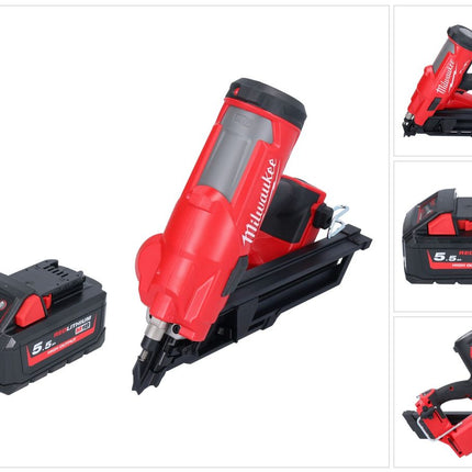 Milwaukee M18 FFN-551 cloueur sans fil 18 V 50 - 90 mm Brushless + 1x batterie 5,5 Ah - sans kit chargeur