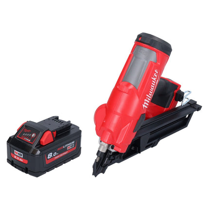 Clavadora a batería Milwaukee M18 FFN-801 18 V 50 - 90 mm sin escobillas + 1x batería 8,0 Ah - sin cargador