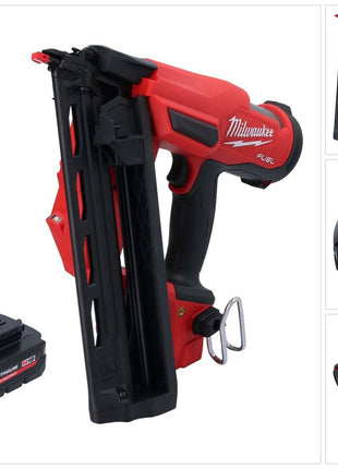 Milwaukee M18 FN16GA-301 Cordless nailer 18 V 32 - 64 mm brushless + 1x rechargeable battery 3.0 Ah - without charger
