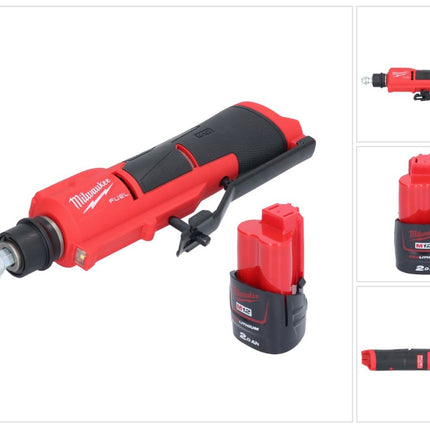 Milwaukee M12 FTB-201 Akku Reifenaufrauer 12 V 7/16" Hex Brushless + 1x Akku 2,0 Ah - ohne Ladegerät