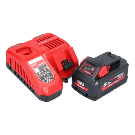 Amoladora recta a batería Milwaukee M18 FDGROVPDB-551X 18 V sin escobillas + 1x batería 5,5 Ah + cargador + caja HD