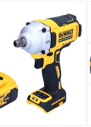 DeWalt DCF 892 N cordless impact wrench 18 V 812 Nm 1/2" brushless + 1x rechargeable battery 5.0 Ah - without charger
