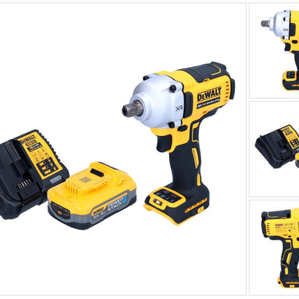 DeWalt DCF 892 H1 Akku Schlagschrauber 18 V 812 Nm 1/2" Brushless + 1x Powerstack Akku 5,0 Ah + Ladegerät