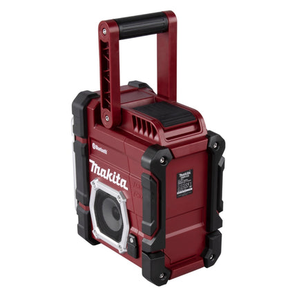 Makita DMR 108 AR Akumulatorowe radio robocze 7,2 - 18 V AM FM AUX Bluetooth czerwone Solo - bez akumulatora, bez ładowarki