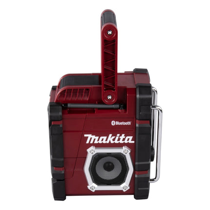 Makita DMR 108 AR Akumulatorowe radio robocze 7,2 - 18 V AM FM AUX Bluetooth czerwone Solo - bez akumulatora, bez ładowarki