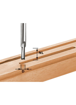 Fresa Festool HW S8 D7/17 7 x 17 x 55 x 8 mm ( 490956 ) per frese OF 900, OF 1000, OF 1010, OF 1010 R, OF 1400, OF 2000, OF 2200