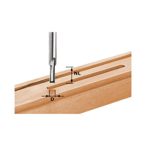 Fresa Festool HW S8 D7/17 7 x 17 x 55 x 8 mm ( 490956 ) per frese OF 900, OF 1000, OF 1010, OF 1010 R, OF 1400, OF 2000, OF 2200