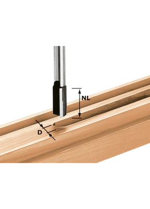 Festool HW S8 D12/20 slot cutter 60 x 20 x 12 x 8 mm ( 490962 ) for router OF 900, OF 1000, OF 1010, OF 1010 R, OF 1400, OF 2000, OF 2200