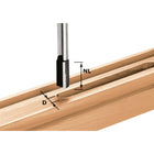 Festool HW S8 D15/20 fresa per scanalature 15 x 20 x 60 x 8 mm ( 490965 ) per frese OF 900, OF 1000, OF 1010, OF 1010 R, OF 1400, OF 2000, OF 2200