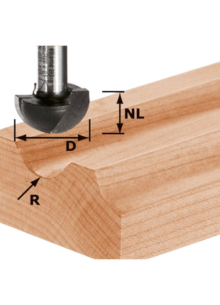 Festool HW S8 R6.35 Router cutter 12.70 x 10 x 40 x 8 mm ( 490984 ) for router OF 900, OF 1000, OF 1010, OF 1010 R, OF 1400, OF 2000, OF 2200