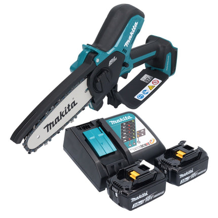 Makita DUC 150 RF201 Cordless chainsaw 18 V 15 cm brushless + 2x battery 3.0 Ah + charger