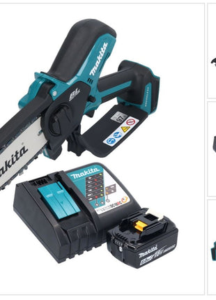 Makita DUC 150 RG01 Cordless chainsaw 18 V 15 cm brushless + 1x battery 6.0 Ah + charger