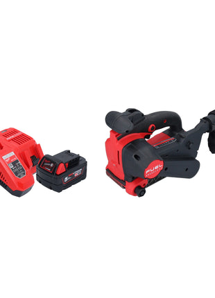 Levigatrice a nastro a batteria Milwaukee M18 FBTS75-501 18 V 75 x 457 mm brushless + 1x batteria ricaricabile 5,0 Ah + caricabatterie