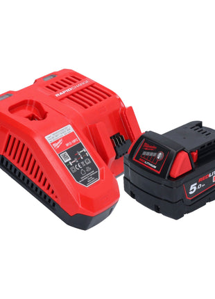 Levigatrice a nastro a batteria Milwaukee M18 FBTS75-501 18 V 75 x 457 mm brushless + 1x batteria ricaricabile 5,0 Ah + caricabatterie