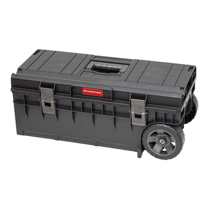 Toolbrothers RHINO XXL Trolley ECO Longer Basic 50 l IP66 Werkzeugkiste mit Laufrädern auf Metallachse und Doppelteleskopgriff
