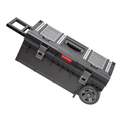Wózek narzędziowy Toolbrothers RHINO XXl ECO Longer Work+ 50 l IP66 z kołami na metalowej osi i podwójnym uchwytem teleskopowym