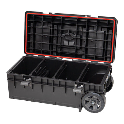 Wózek narzędziowy Toolbrothers RHINO XXl ECO Longer Work+ 50 l IP66 z kołami na metalowej osi i podwójnym uchwytem teleskopowym