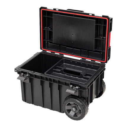 Toolbrothers RHINO XXL Trolley ECO Handling+ 44 L IP66 tool box with wheels on metal axle and double telescopic handle