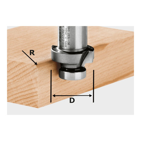 Festool HW R3-OFK 500 rounding cutter 27 x 3.0 mm ( 490093 ) for rounding plastic or solid wood edge bands