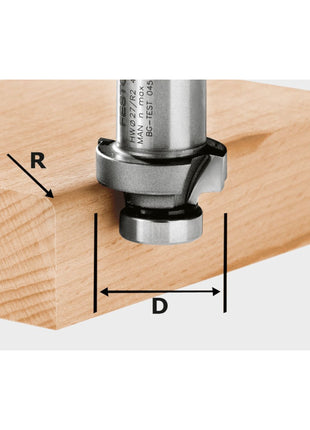 Festool HW R3-OFK 500 rounding cutter 27 x 3.0 mm ( 490093 ) for rounding plastic or solid wood edge bands