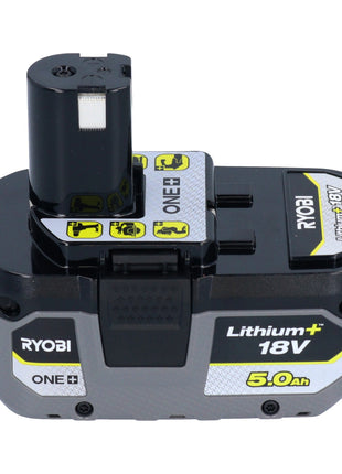 RYOBI RB18LL50F12B 2x rechargeable battery 18 V 5.0 Ah / 5000 mAh Li-Ion ( 5133004831 ) with charge level indicator
