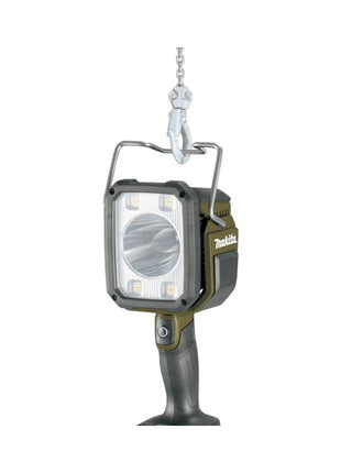 Makita DML 812 O Akumulatorowy reflektor ręczny 18 V 1250 lm LED Olive Green Outdoor Adventure edycja specjalna Solo - bez akumulatora, bez ładowarki