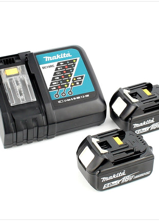 Makita DHP 482 RTJ W Akku Schlagbohrschrauber 18 V 62Nm + 2x Akkus 5,0Ah + Ladegerät im Makpac 2 - Toolbrothers