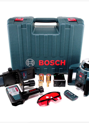 Bosch GRL 300 HV Rotationslaser + Fernbedienung RC1 + Laserempfänger LR1 + Universalhalterung WM4 + Koffer ( 0601061504 ) - Toolbrothers