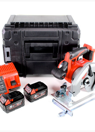 Milwaukee HD18CS-501 Akku Handkreissäge 18V 165 mm + 2x Akku 5,0Ah + Ladegerät + TSTAK - Toolbrothers