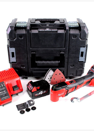 Milwaukee M18 BMT-402C Akku Multifunktionswerkzeug + 2x Akku 4,0Ah + Ladegerät + TSTAK - Toolbrothers